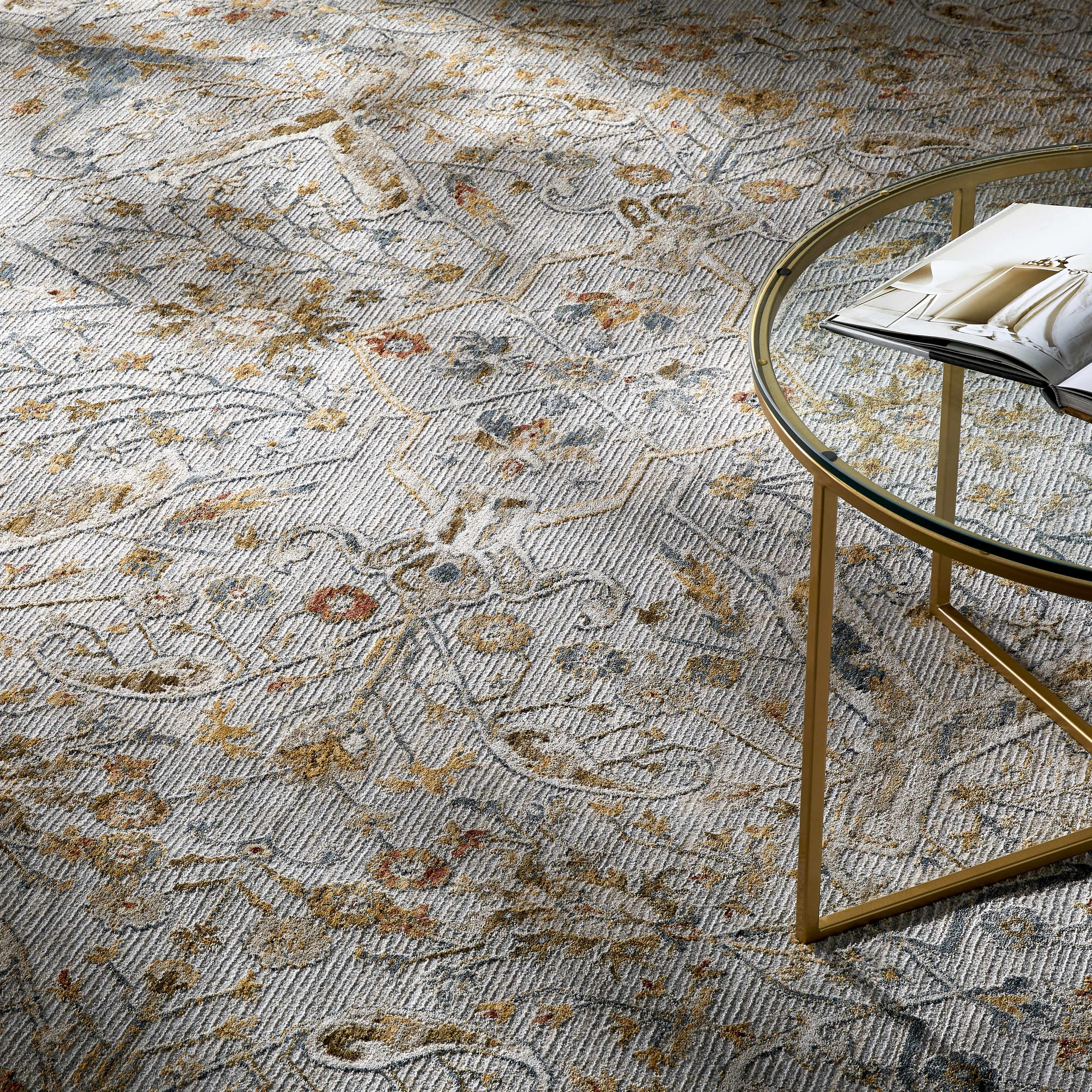 Bela Oushak Rug  Medium Pile  100% Polyester