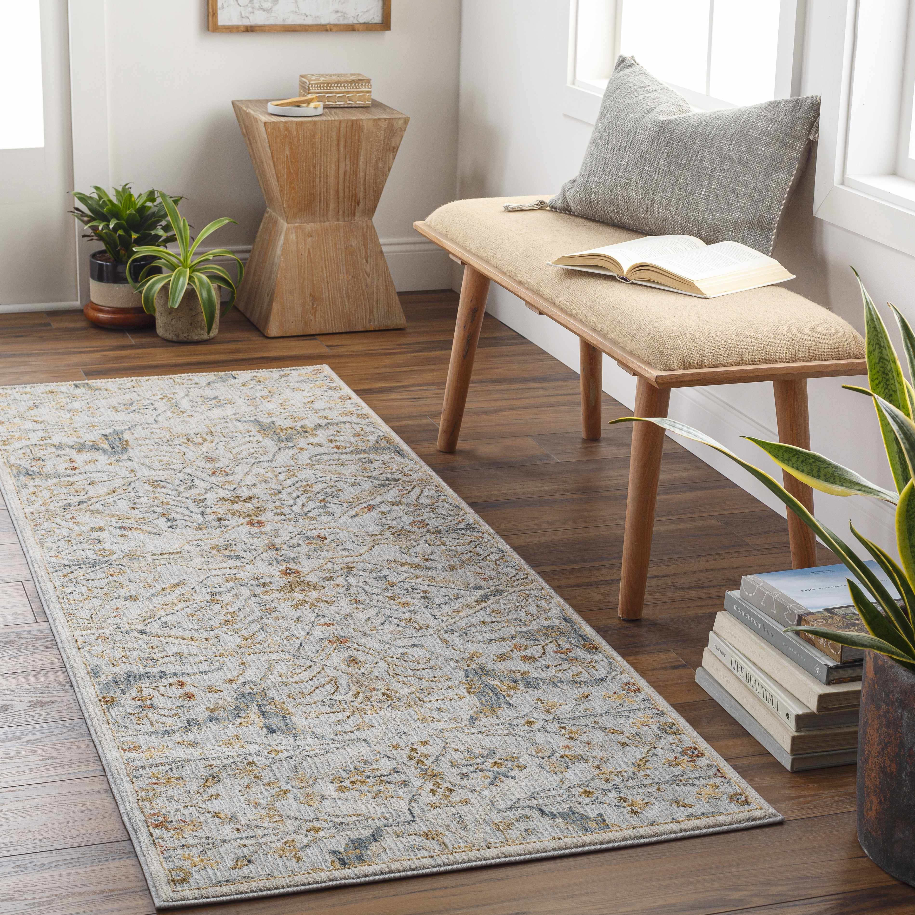 Bela Oushak Rug  Medium Pile  100% Polyester