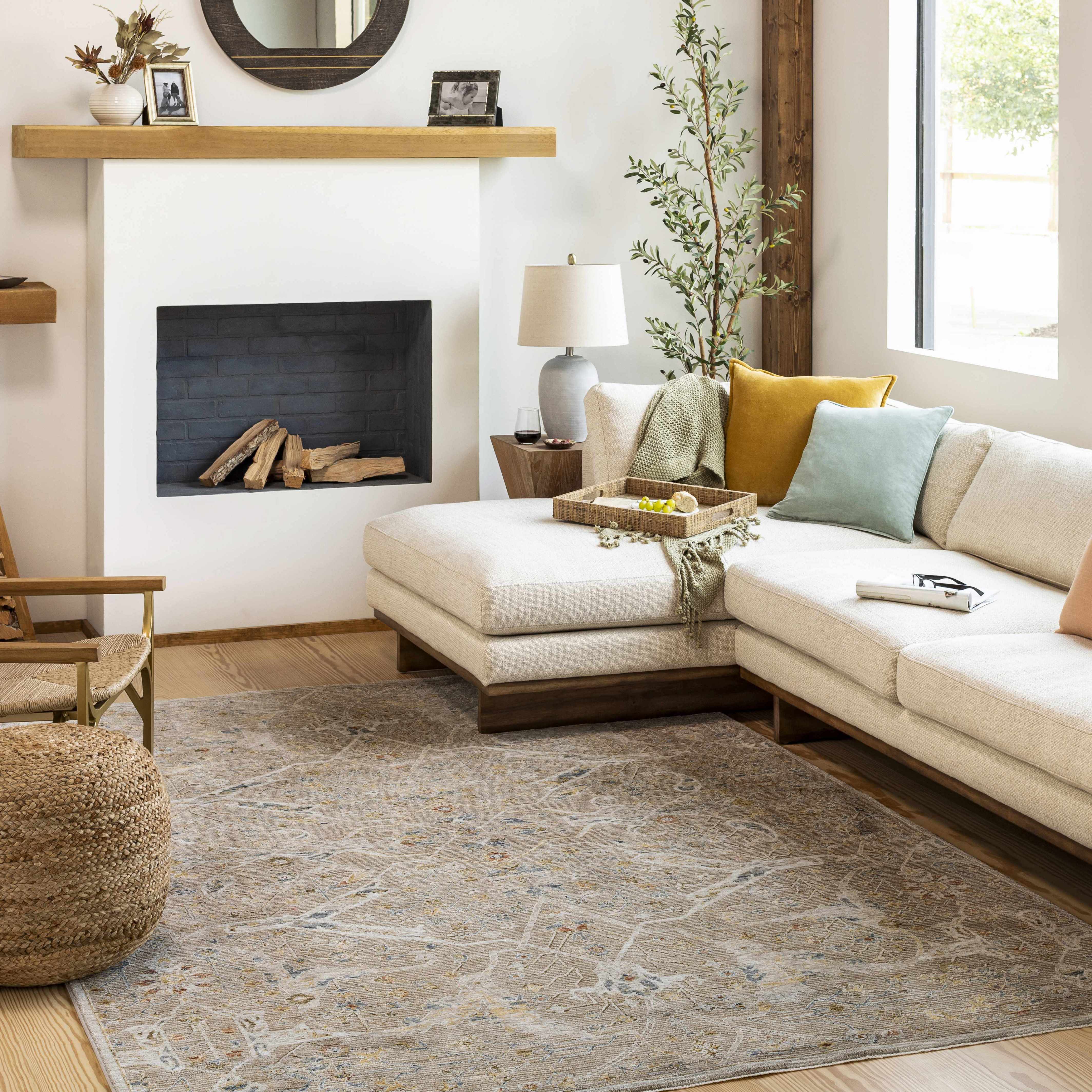 Bela Area Rug  Medium Pile, 100% Polyester, Traditional Style