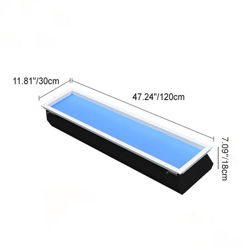 Contemporary Minimalist Blue Sky Metal LED Flush Mount Ceiling Light for Living Room