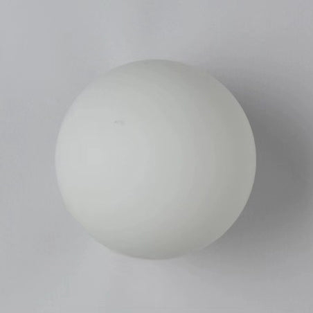 Contemporary Minimalist Orb Glass 1-Light Wall Sconce for Living Room