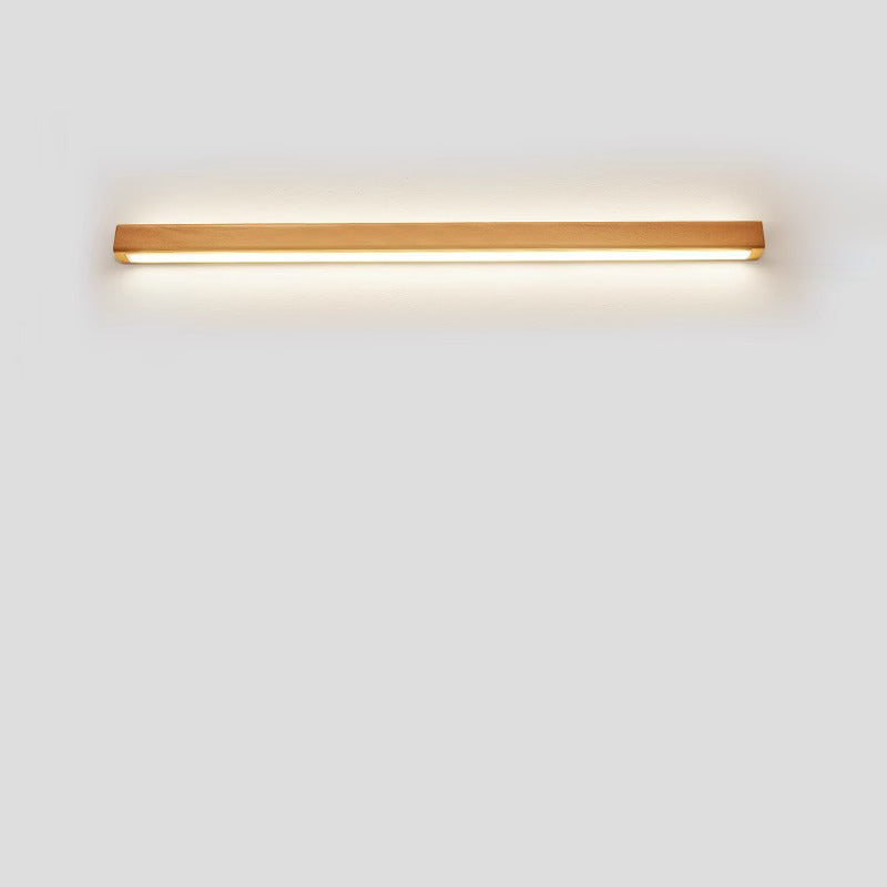 Minimalist Japanese Solid Wood LED Wall Sconce