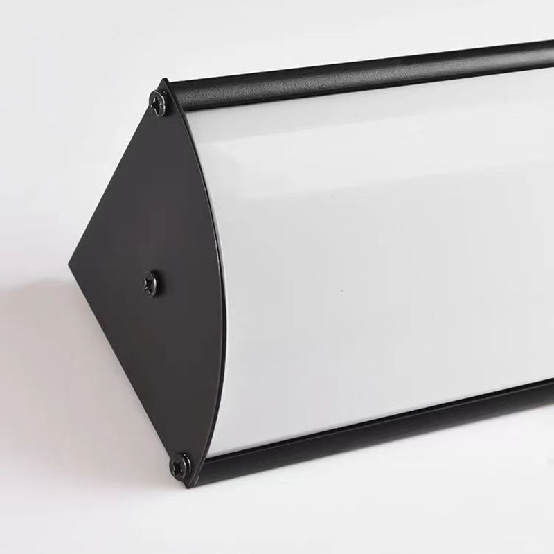 Contemporary Waterproof Rectangular Aluminum and Acrylic LED Outdoor Wall Light for Gardens