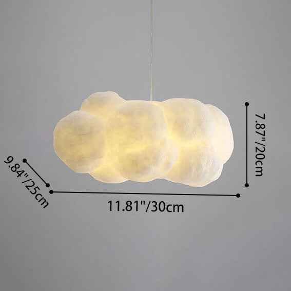 Cloud-Inspired 1-Light LED Pendant Fixture