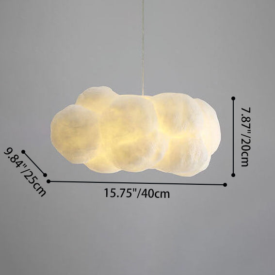 Cloud-Inspired 1-Light LED Pendant Fixture