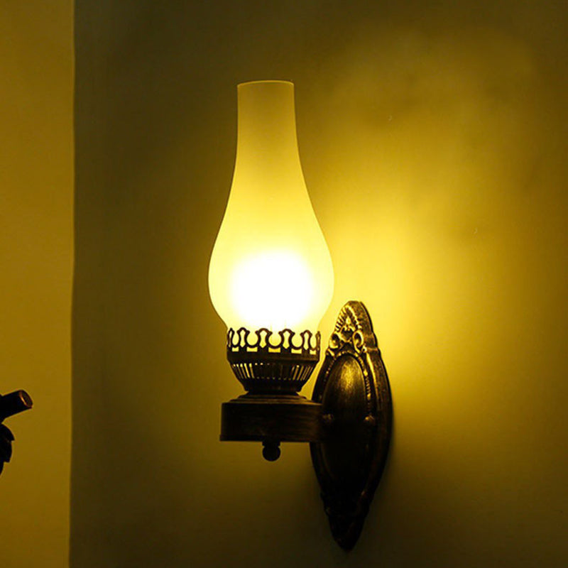 Vintage-Inspired Kerosene Single-Light Wall Sconce