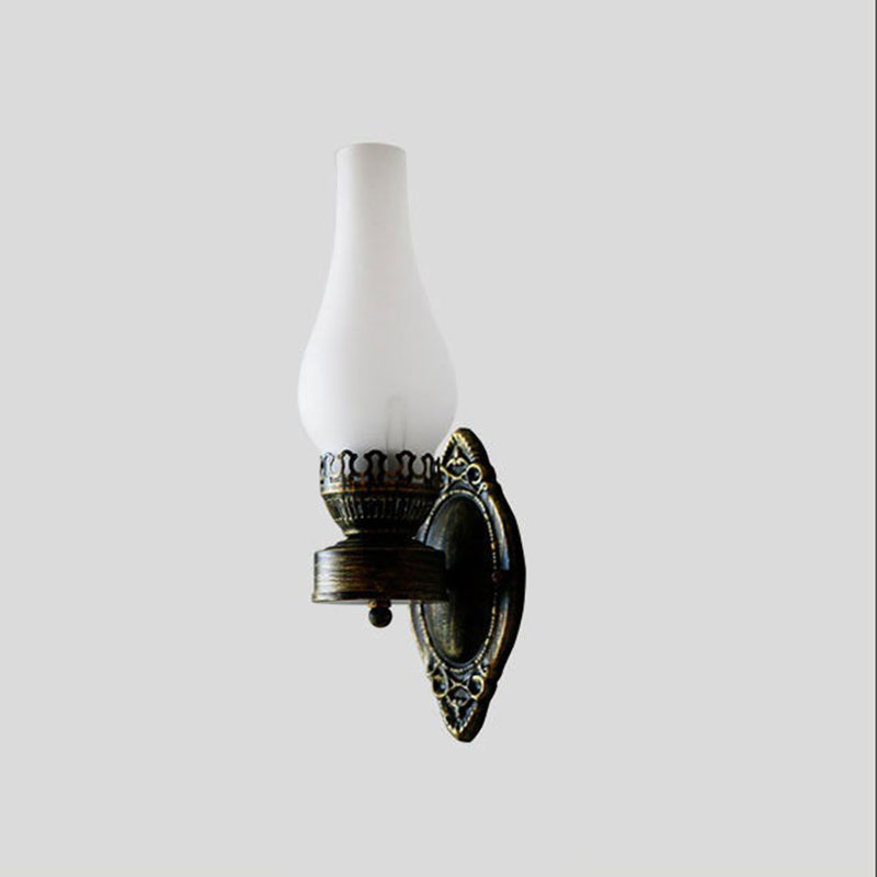 Vintage-Inspired Kerosene Single-Light Wall Sconce