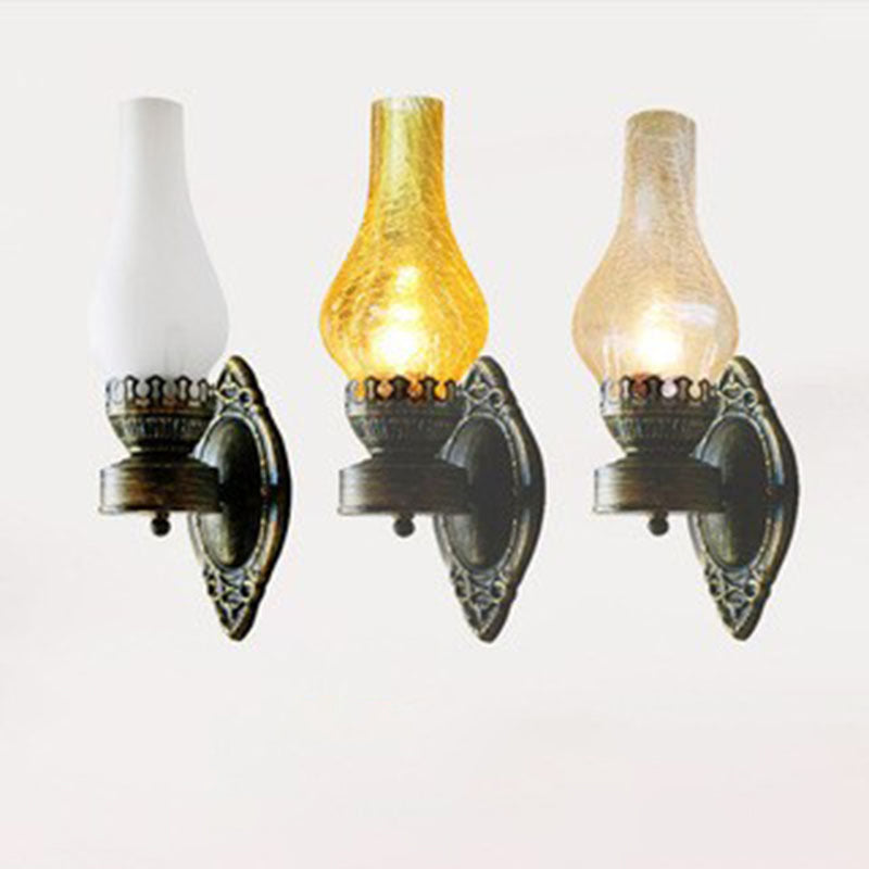 Vintage-Inspired Kerosene Single-Light Wall Sconce