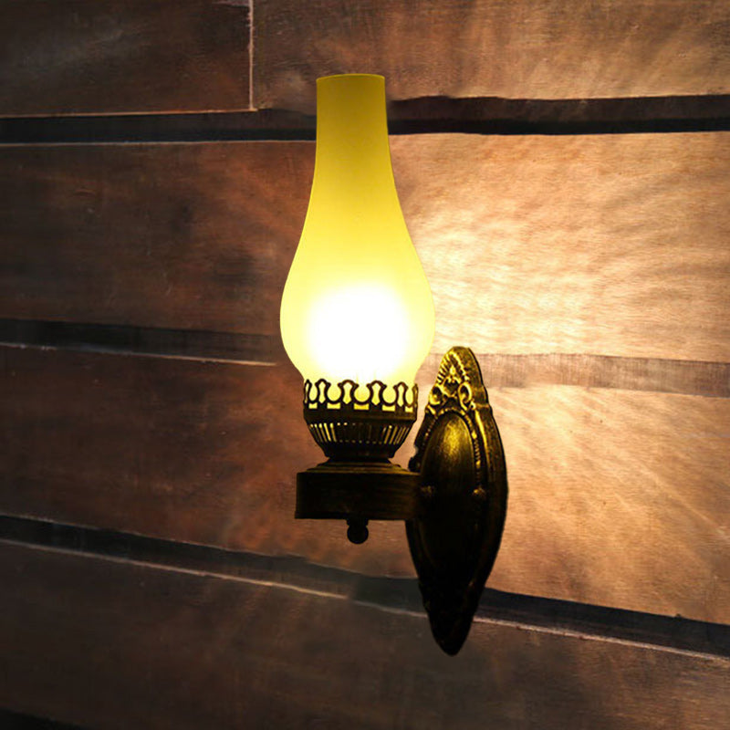 Vintage-Inspired Kerosene Single-Light Wall Sconce