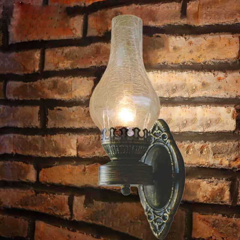 Vintage-Inspired Kerosene Single-Light Wall Sconce