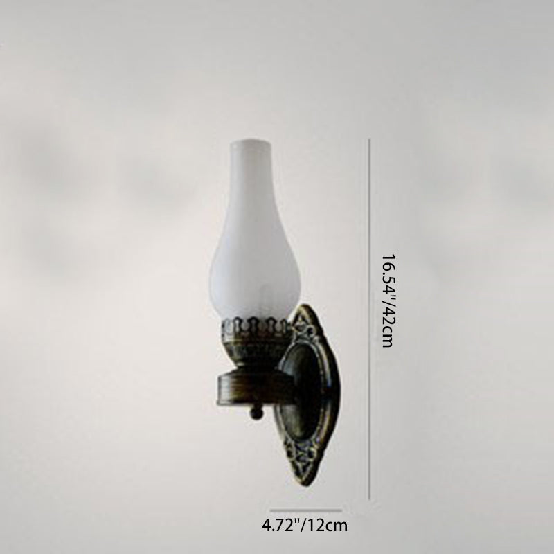 Vintage-Inspired Kerosene Single-Light Wall Sconce
