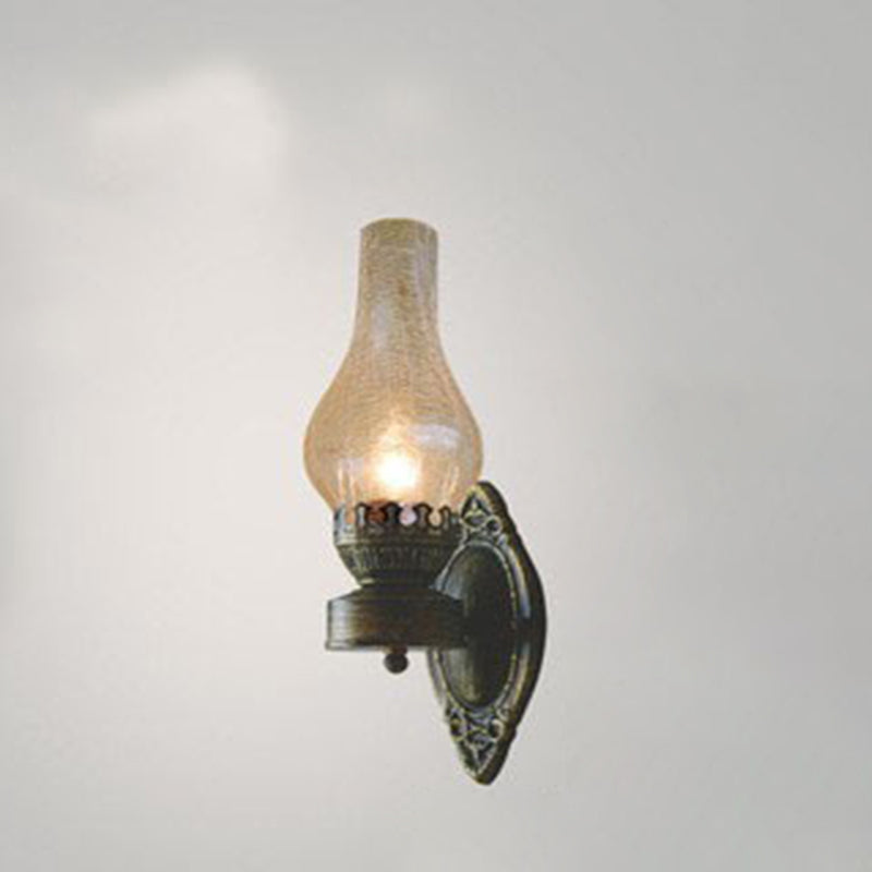 Vintage-Inspired Kerosene Single-Light Wall Sconce