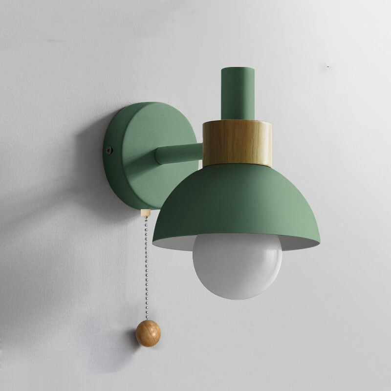 Bela Nordic Wood Wall Lamp | Minimalist Pull-Switch Design