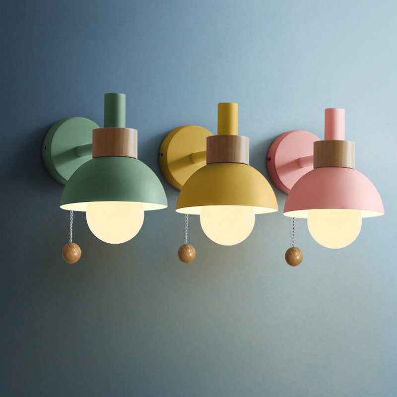 Nordic Macaron 1-Light Wall Sconce Lamp