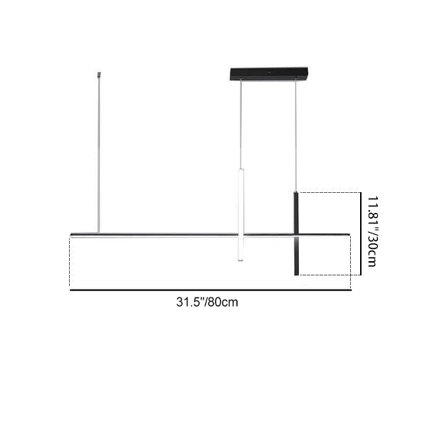 Sleek Minimalist Long-Line LED Chandelier