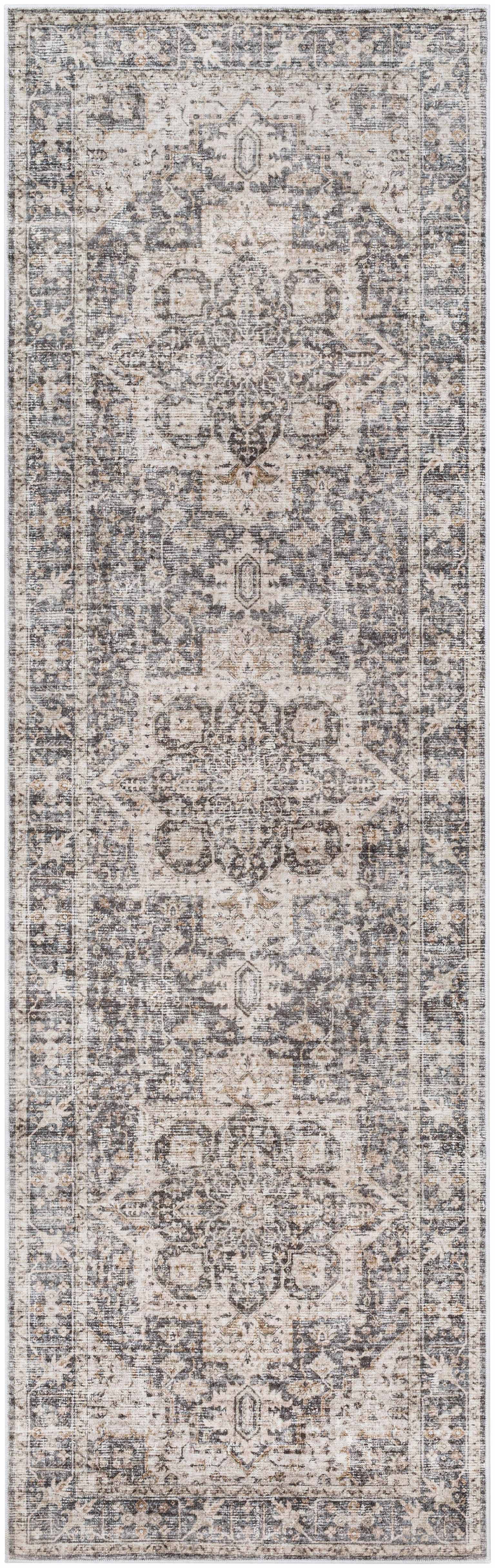 Bela Washable Area Rug  Low Pile  Machine Woven Polyester