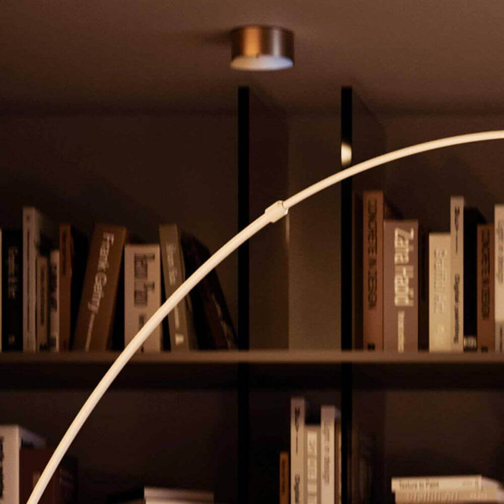 Bello Arc Lamp | Marble Base, Adjustable Metal Shade