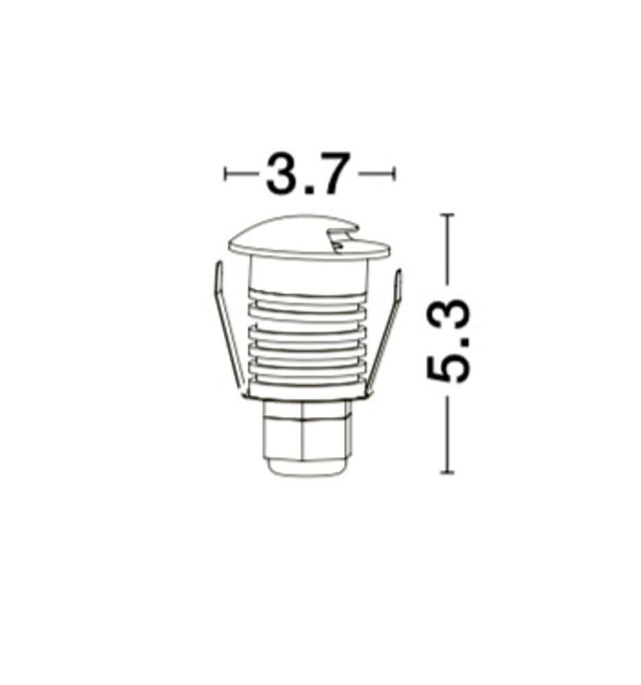 Bela LED Outdoor Spotlight | White Aluminum, IP67 Waterproof