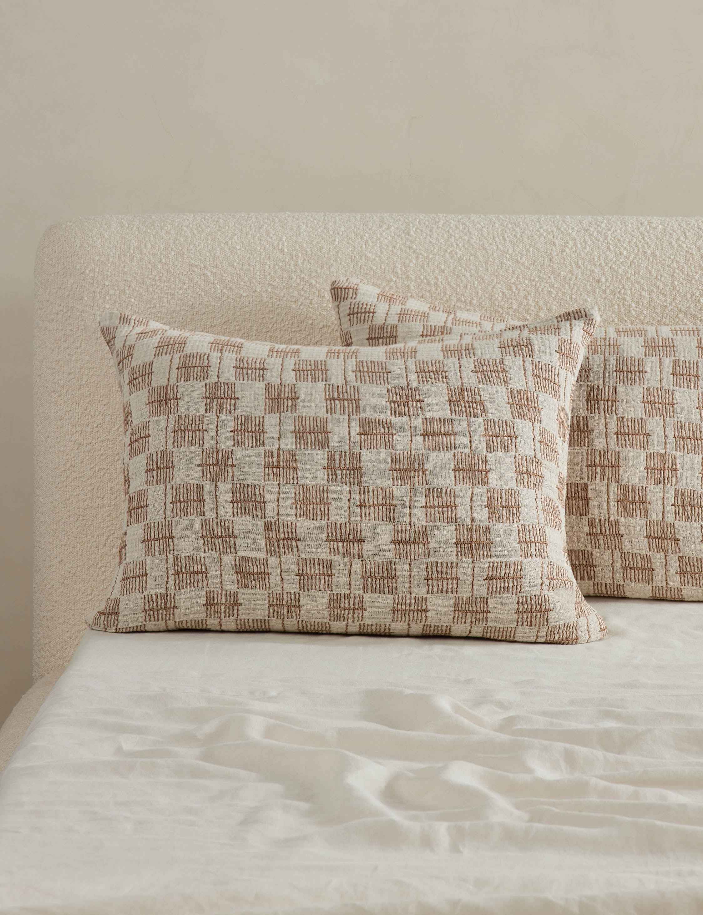 Bela Basketweave Cotton Sham | Soft-Texture, Exclusive Design