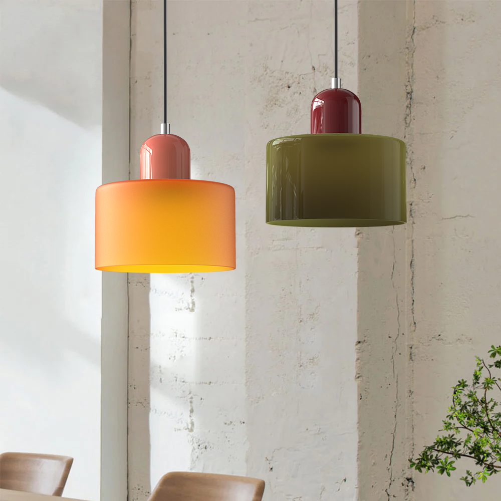 Bela Pendant Light | E27, Colored Glass