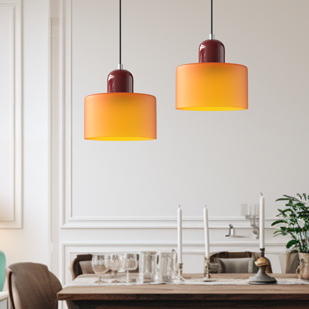 Bela Pendant Light | E27, Colored Glass