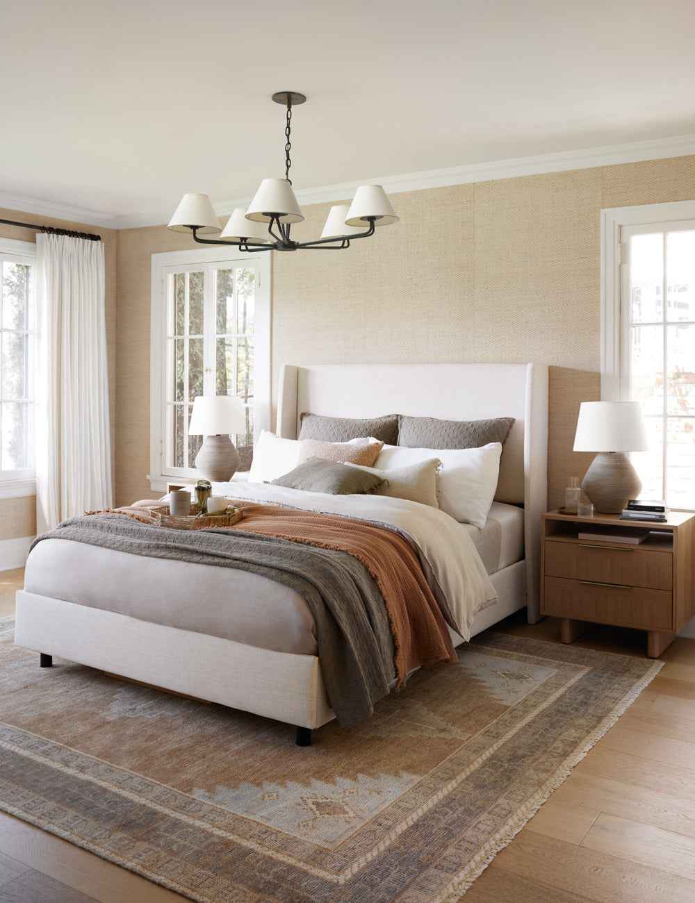 Alaia Bed Cover | Organic Cotton, Fringed Ends
