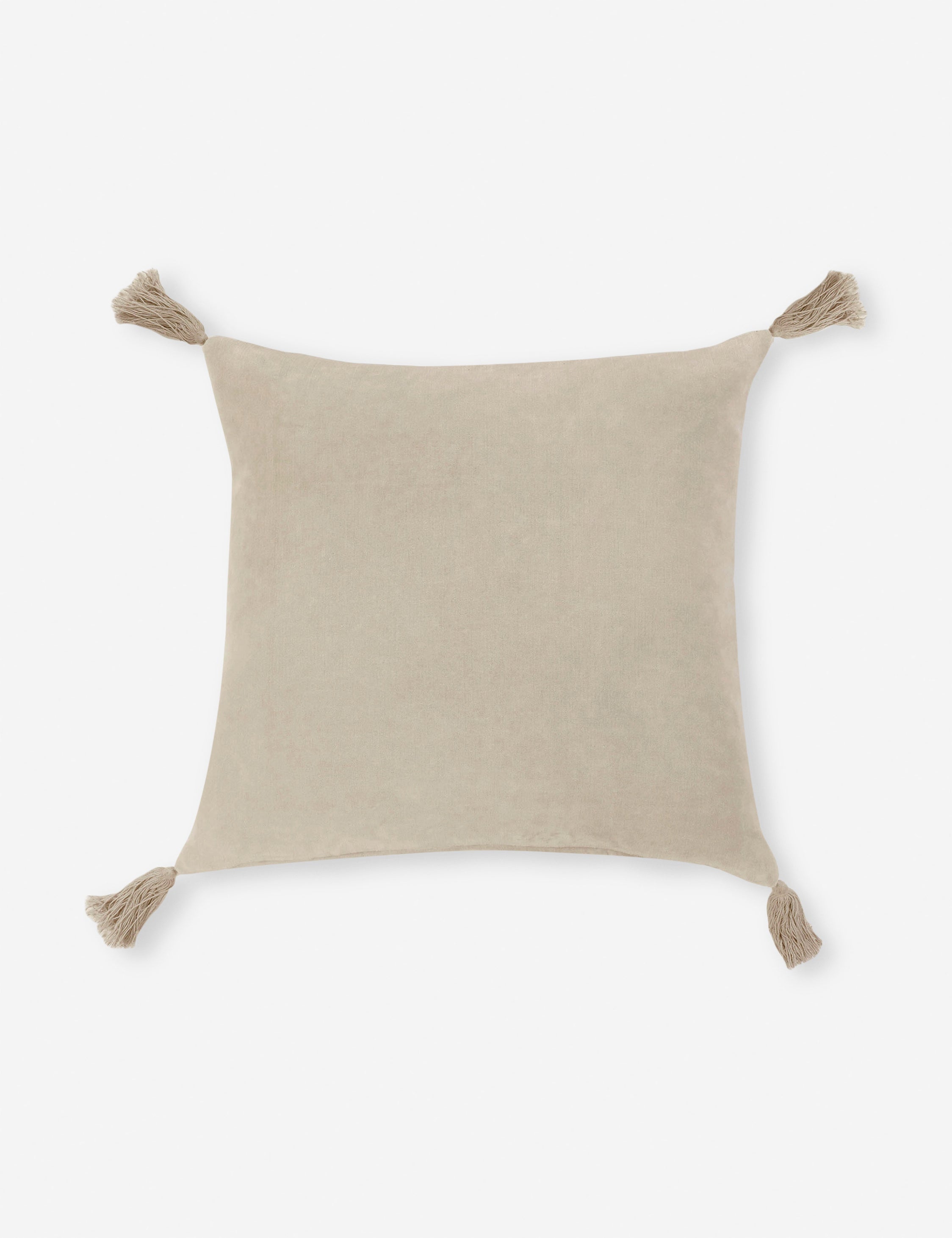 Bela Velvet Pillow | Soft Fabric with Corner Tassels