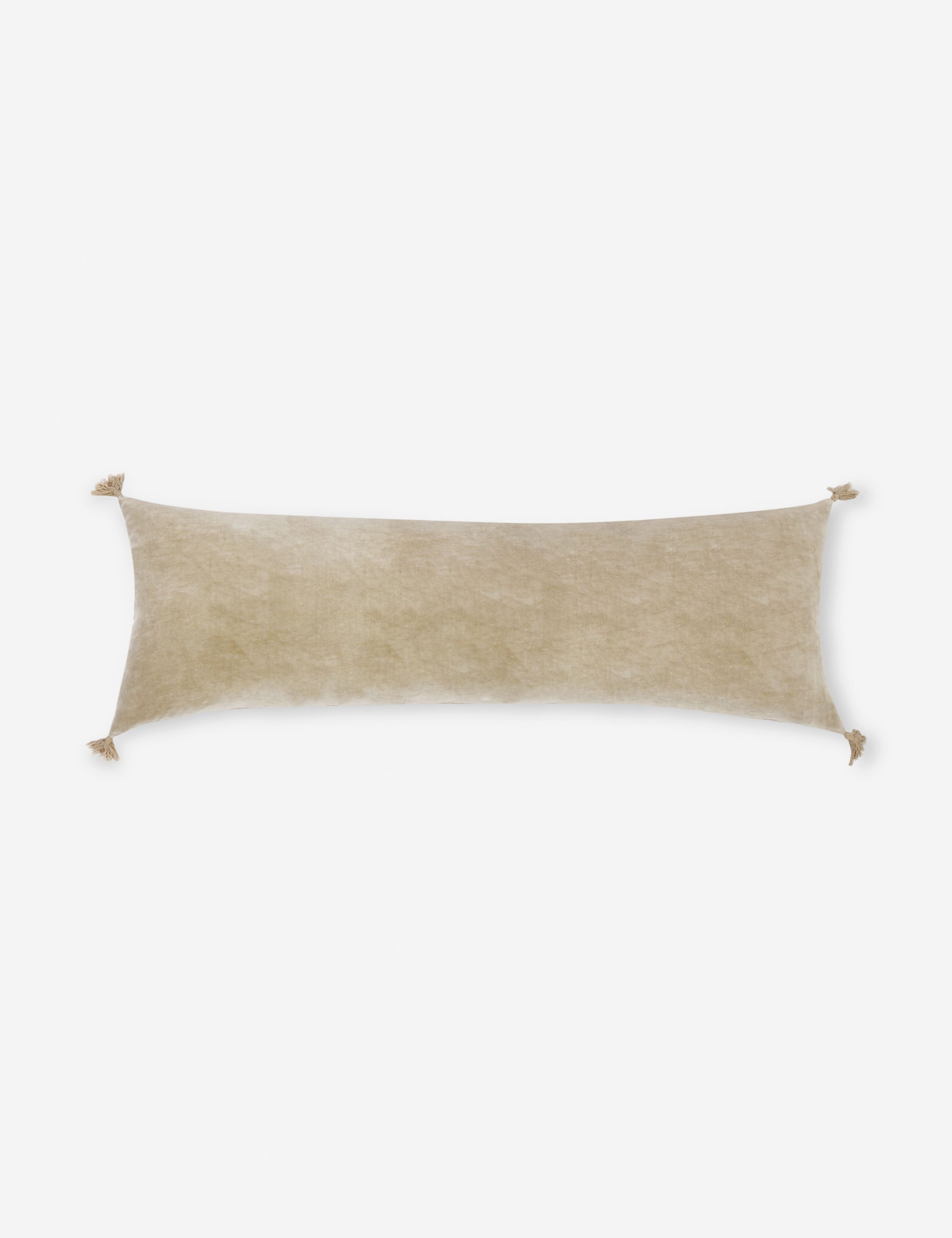 Bela Velvet Pillow | Soft Fabric with Corner Tassels