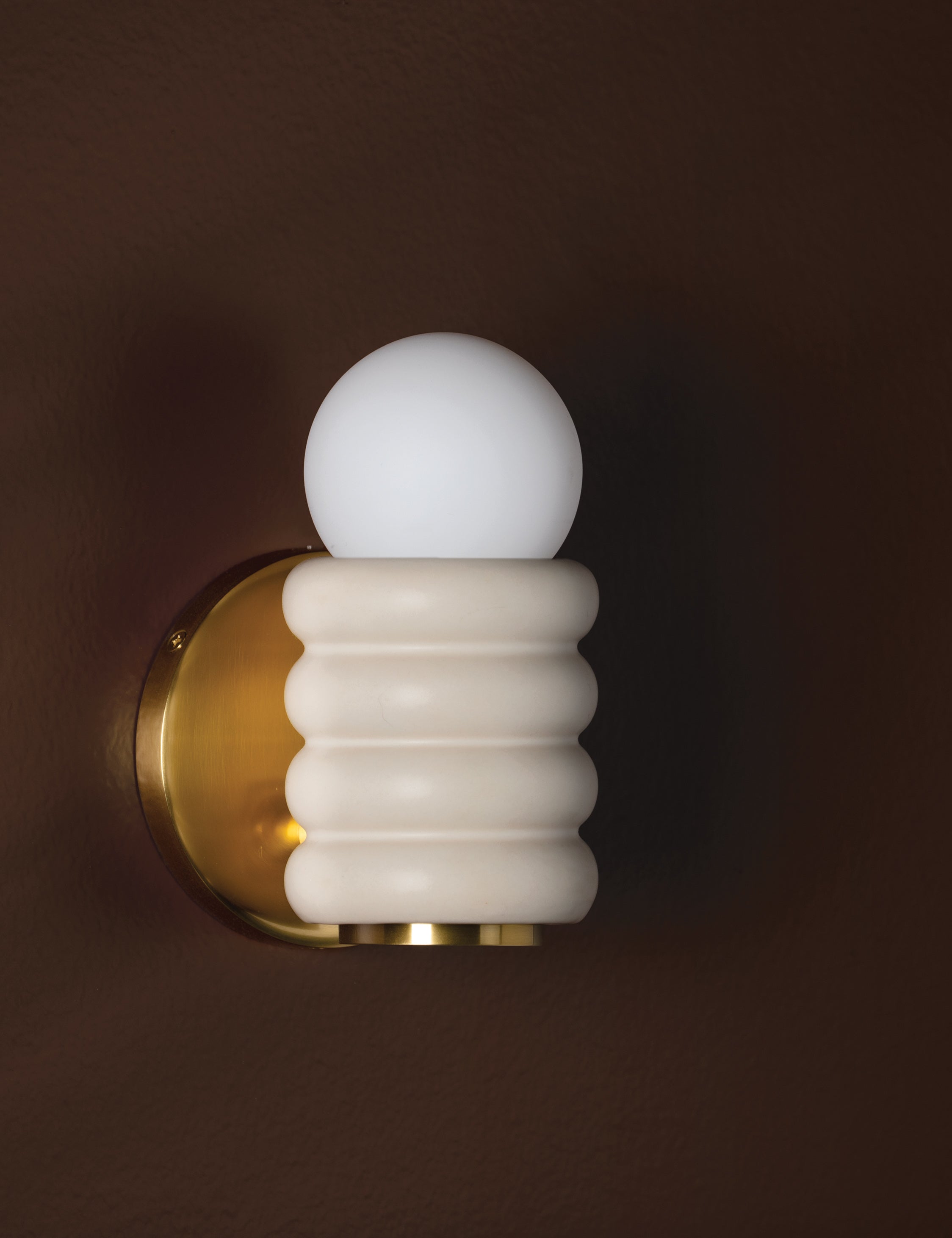Bela Wall Sconce | Damp-Rated Ceramic Design