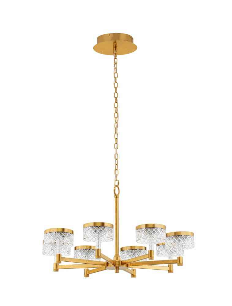 Bela LED Pendant Light | 8-Flame, Ø 80.7cm, 3000K Gold
