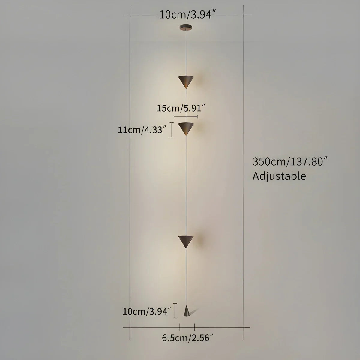 Cielo Vloerlamp | Minimalistisch Design, Verstelbaar Snoer 3,5m