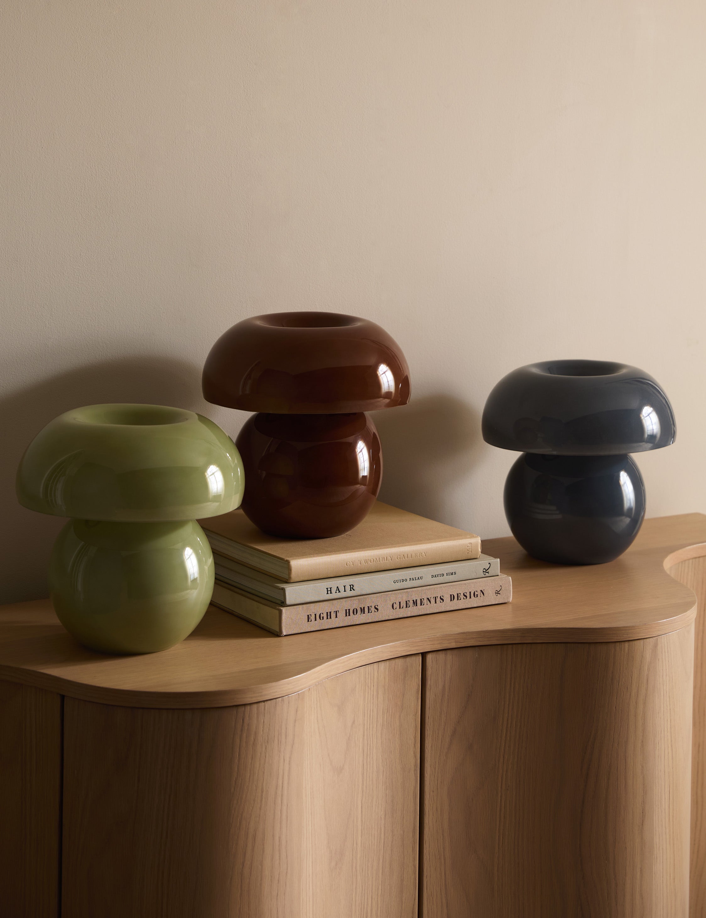 Bela Table Lamp | Mushroom-Inspired Glass, Compact Design