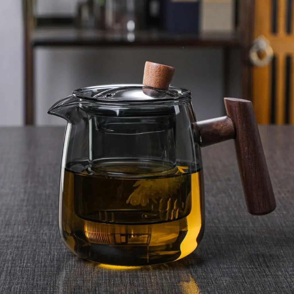 Bela Theepot | Borosilicaatglas, Houten Handvat, 550 ml