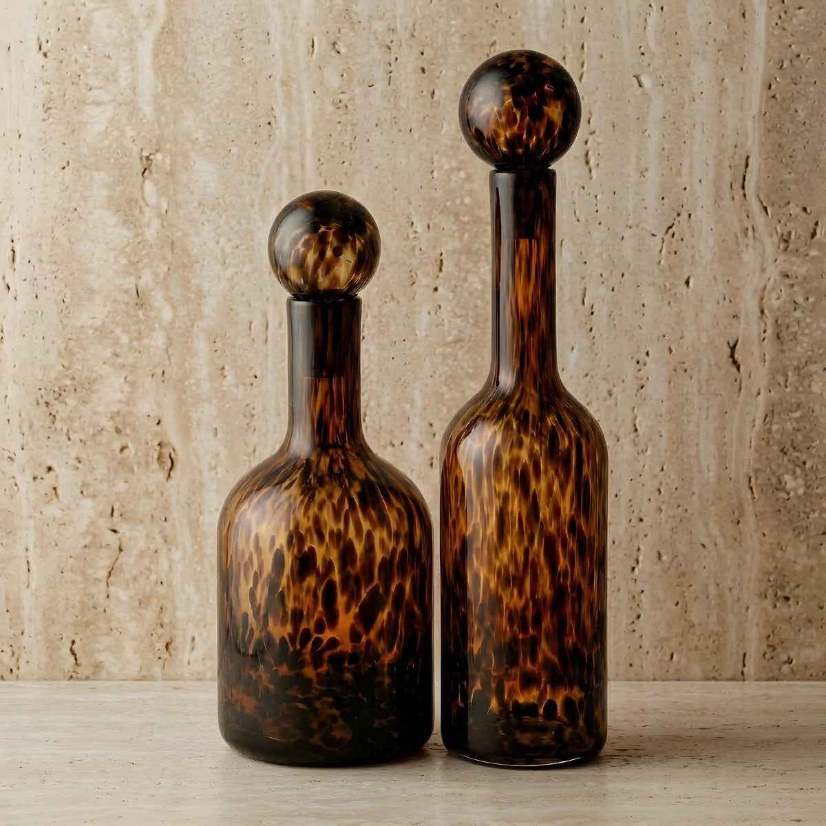 Cairo Glass Decanter | 52 cm, Animal Print Design