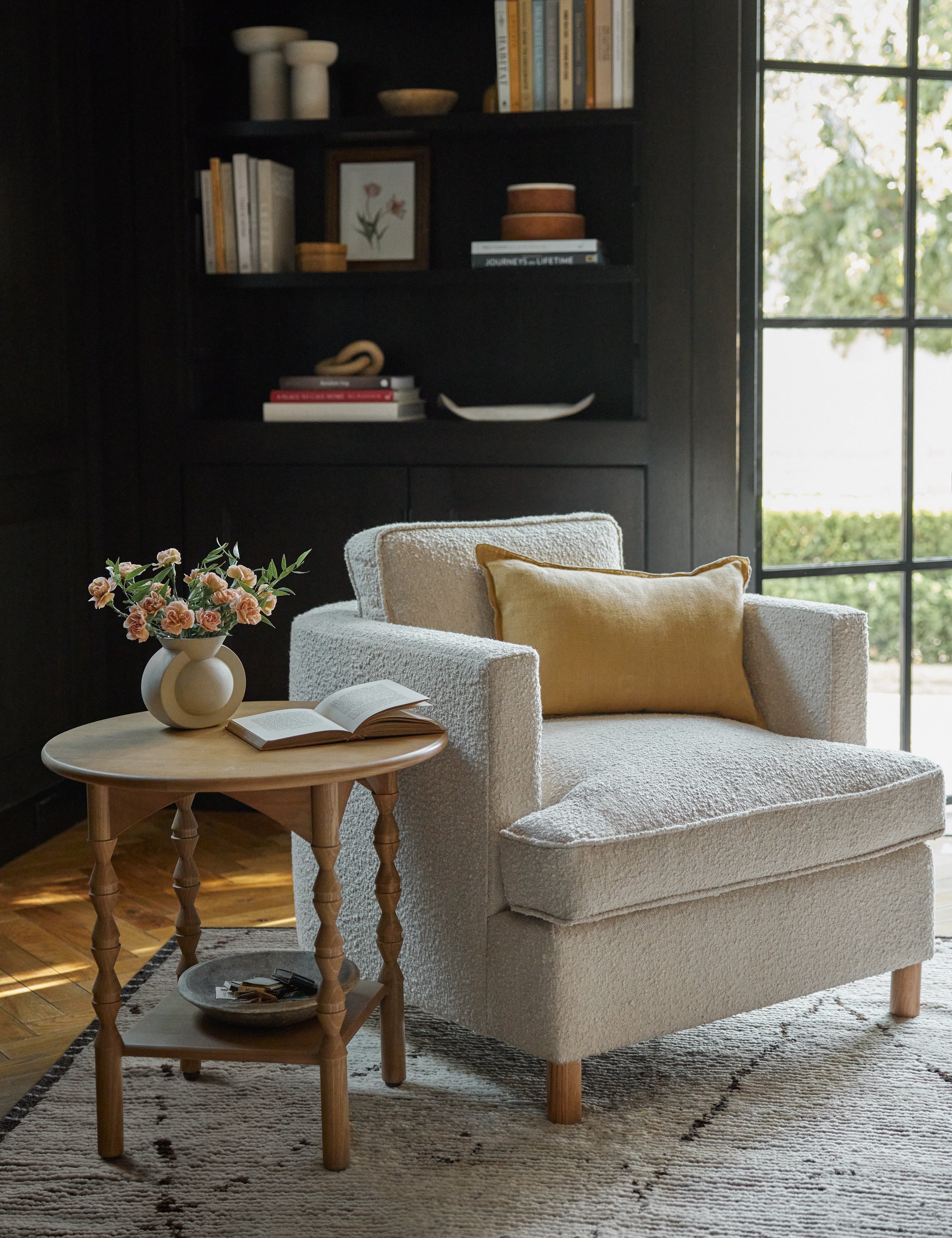 Luna Linen Lumbar Pillow | Superior Long Fiber Flax, Tonal Stitch Detail