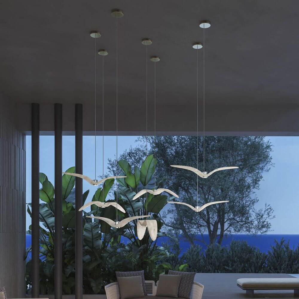 Bela Pendant Light | Customizable Wings, LED Source