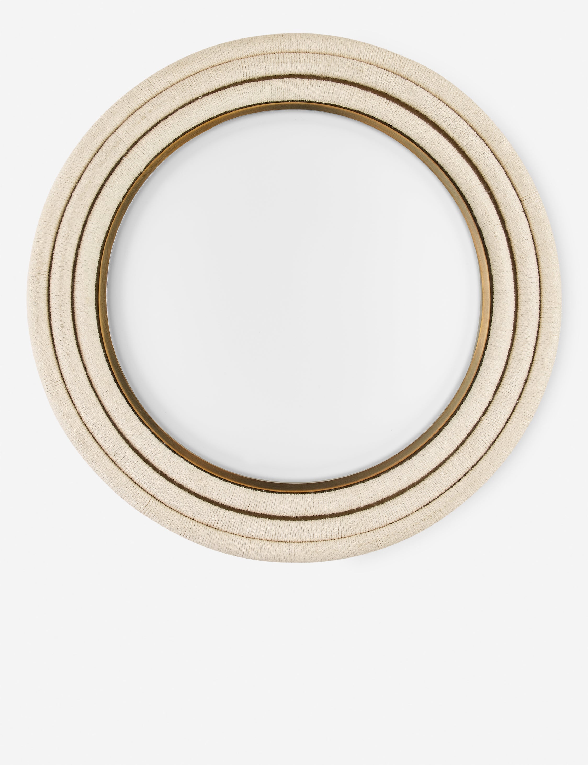 Rolo Flush Mount Light | Opal Matte Shade, Rope-Wrapped Detail