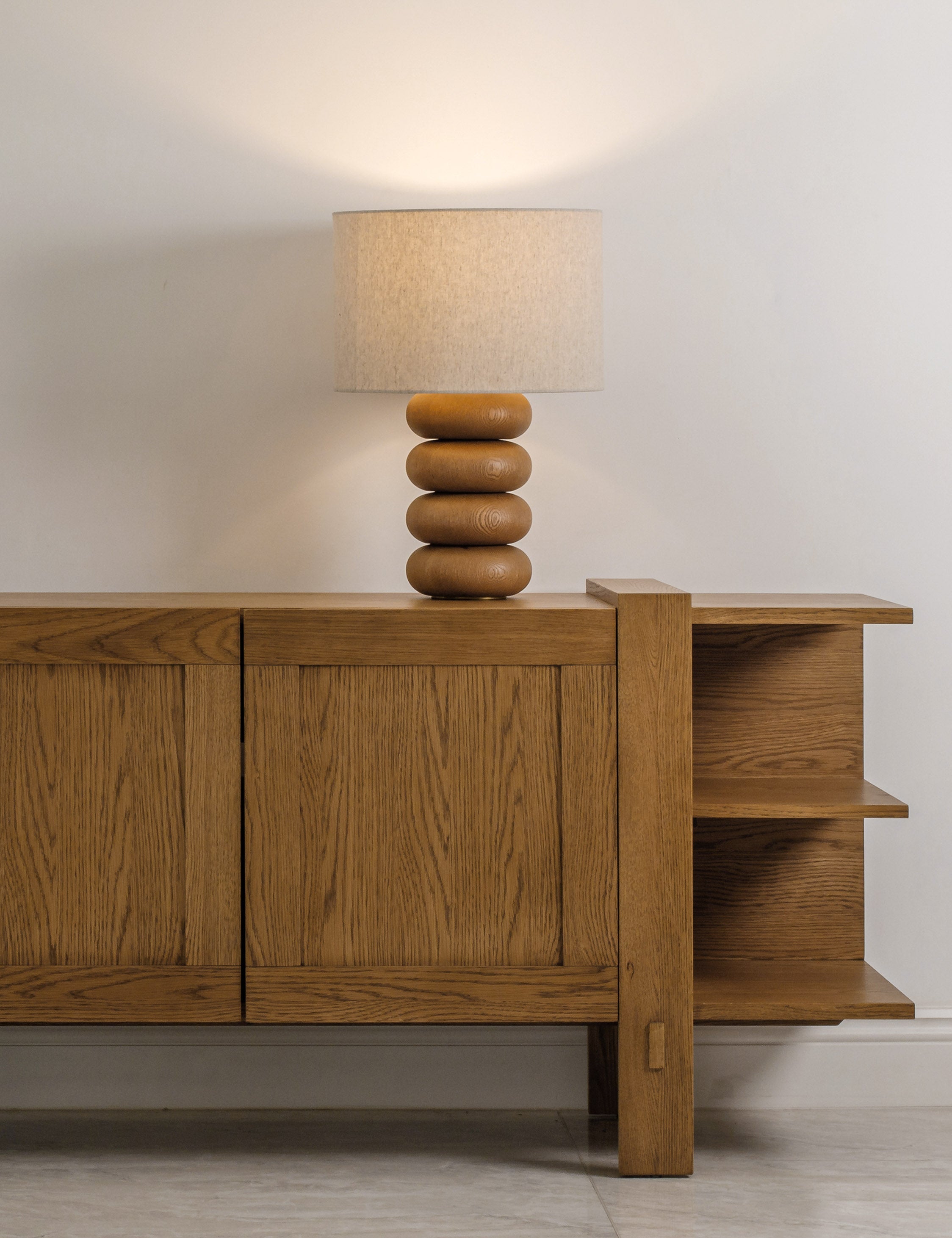Luma Table Lamp | Sculptural Base, Dimmer Switch