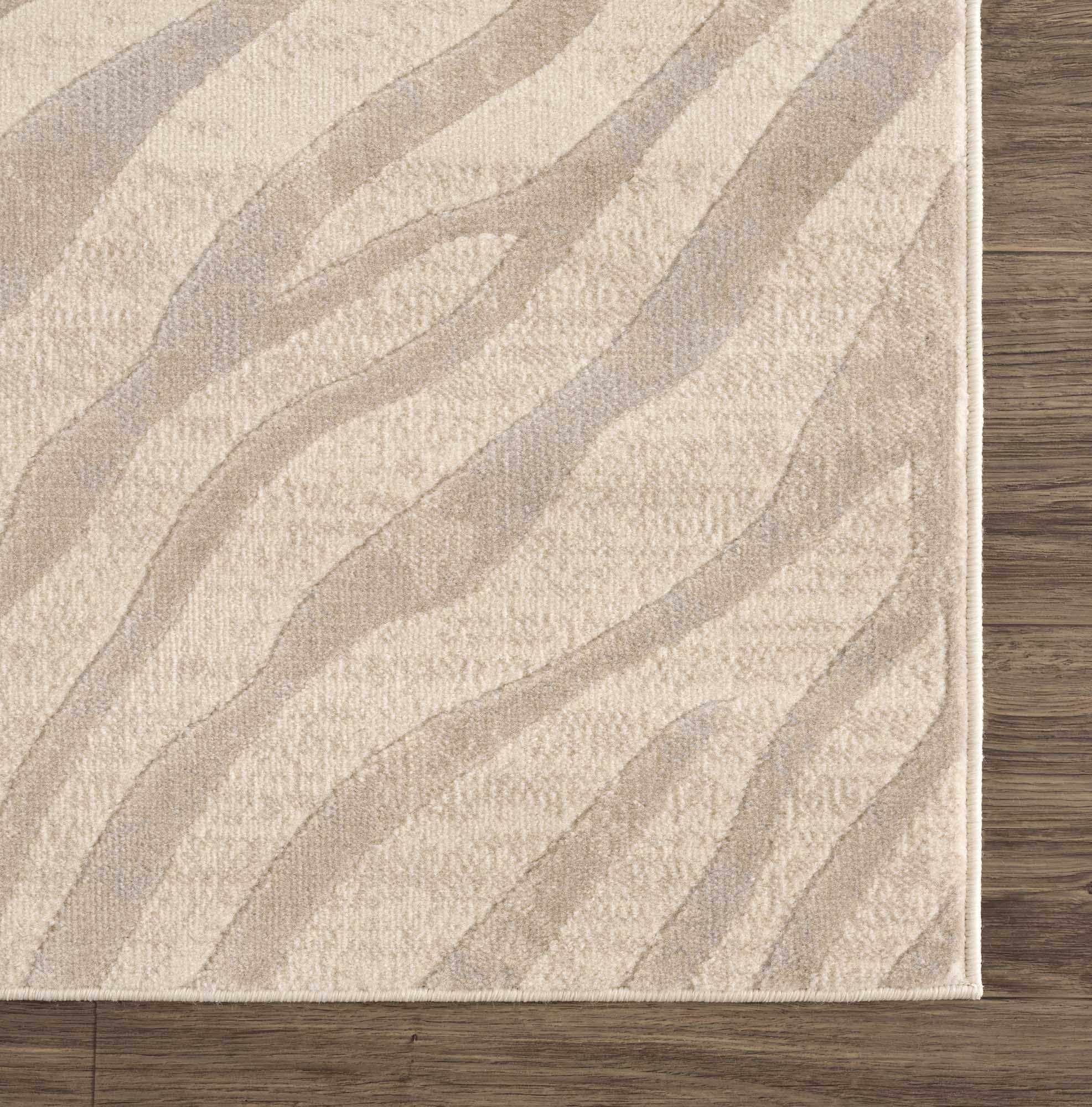 Bela Zebra Print Area Rug  Machine Woven  100% Polypropylene