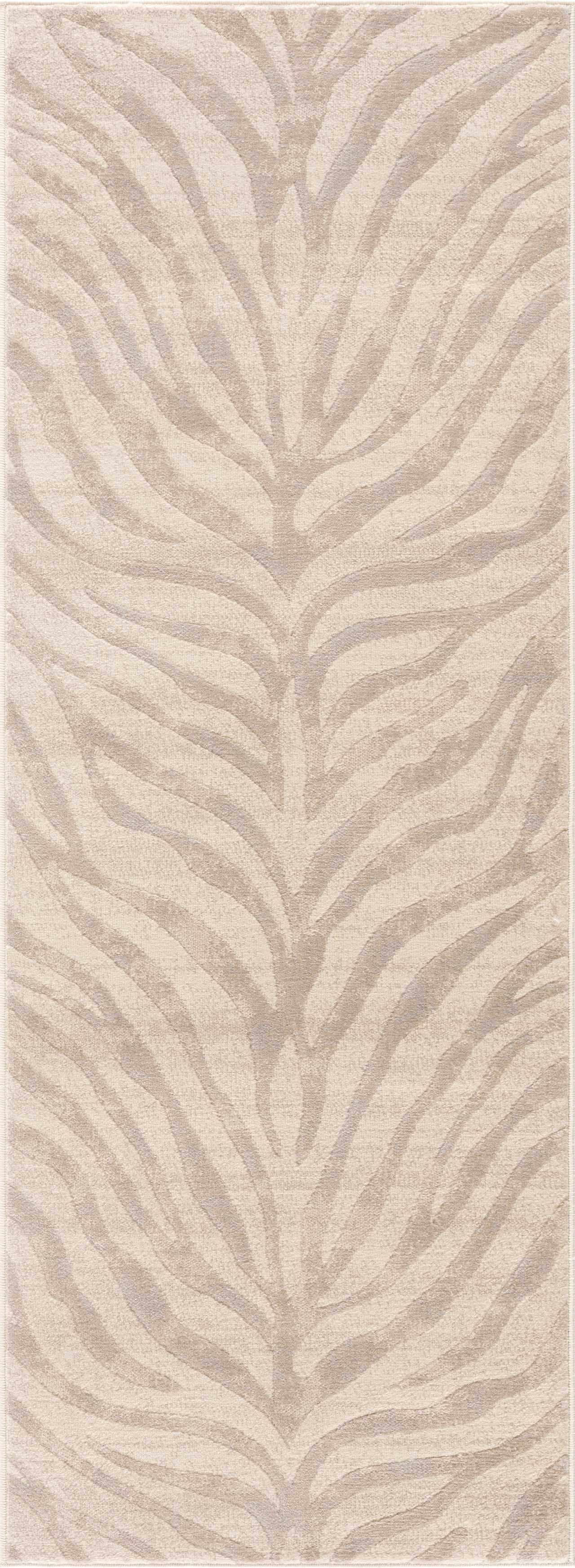 Bela Zebra Print Area Rug  Machine Woven  100% Polypropylene