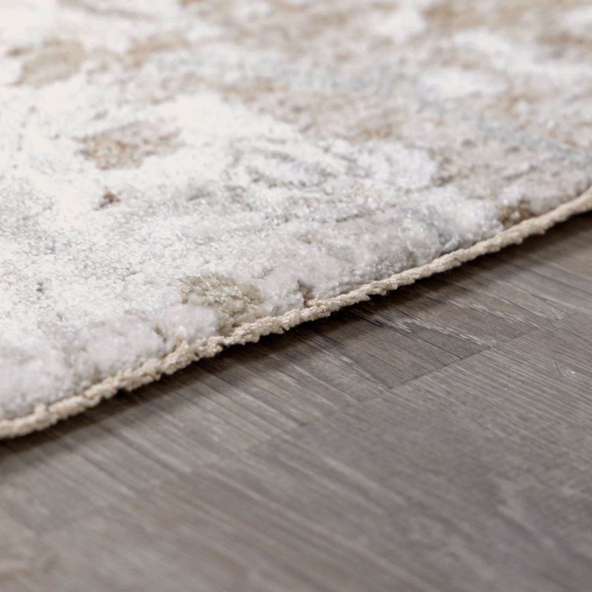 Bela Oushak Rug  Machine Woven  Medium Pile  Gray Olive Taupe Beige