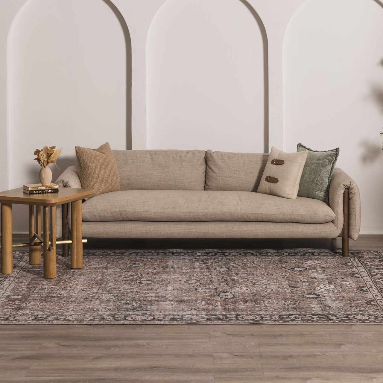 Gryo Washable Rug  Machine Woven, Pet Friendly, Traditional Style