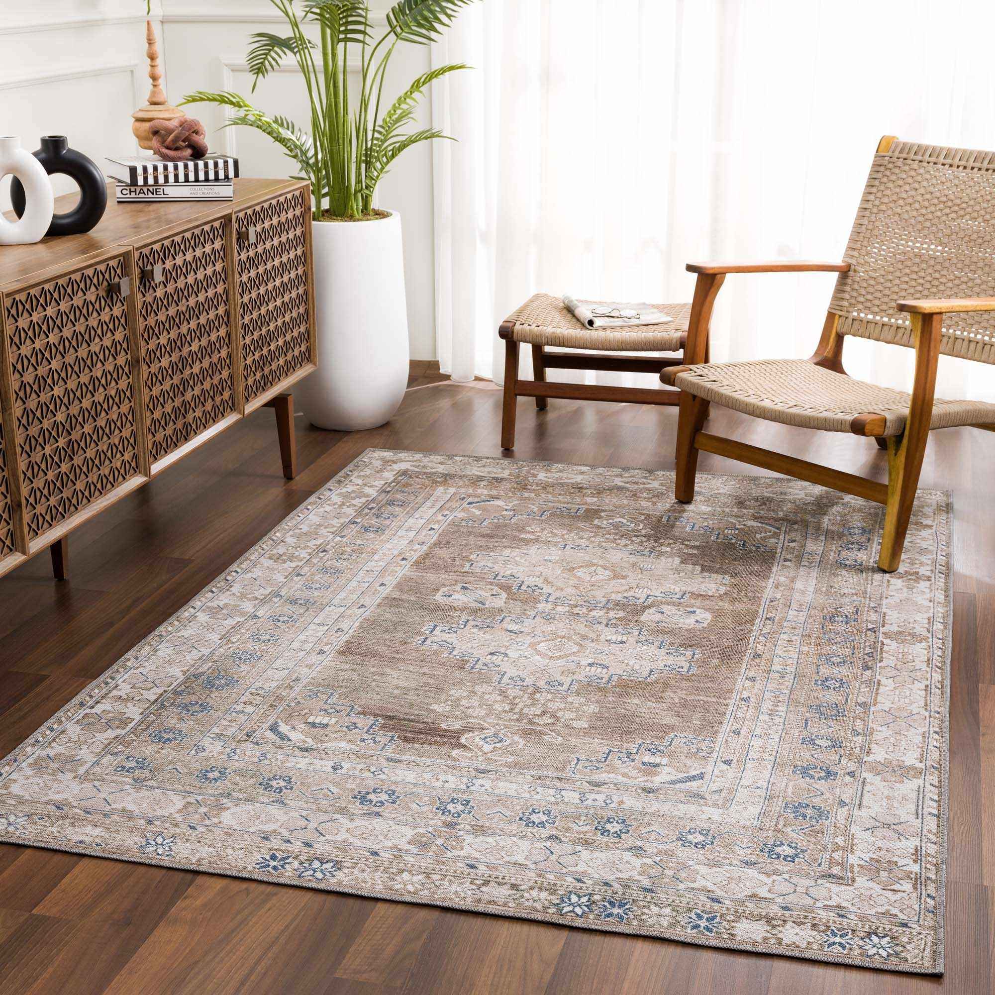 Baltinglass Flat Pile Washable Rug
