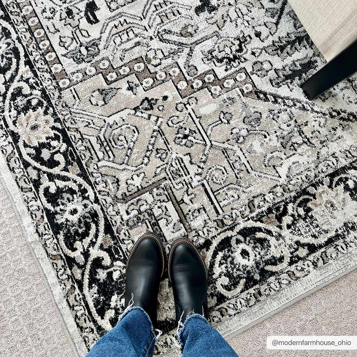 Cavara Area Rug  Washable  Traditional Style, Low Pile
