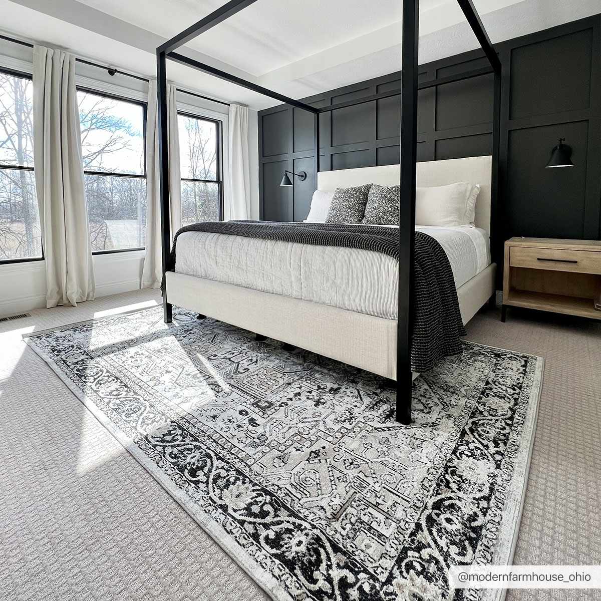 Cavara Area Rug  Washable  Traditional Style, Low Pile