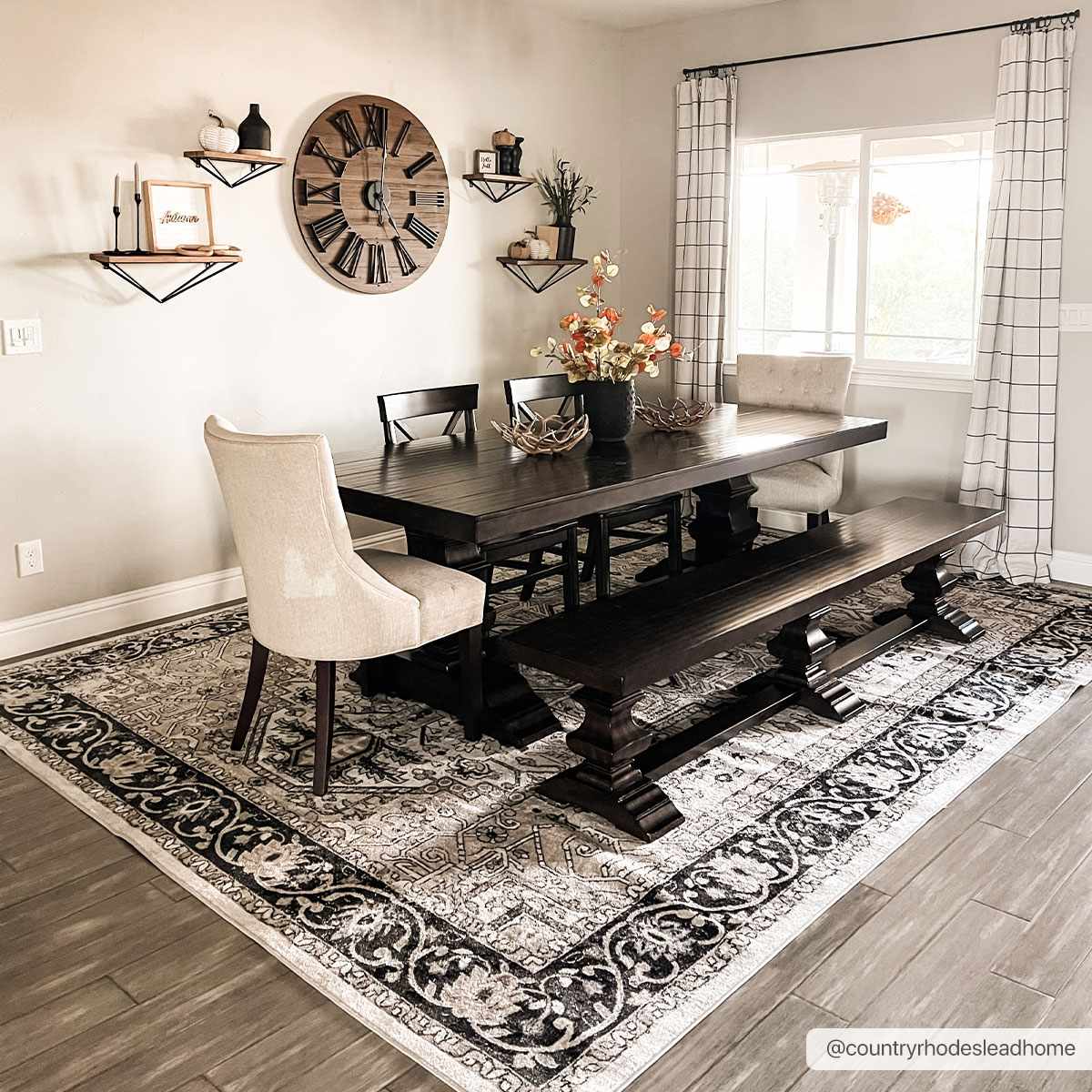 Cavara Area Rug  Washable  Traditional Style, Low Pile