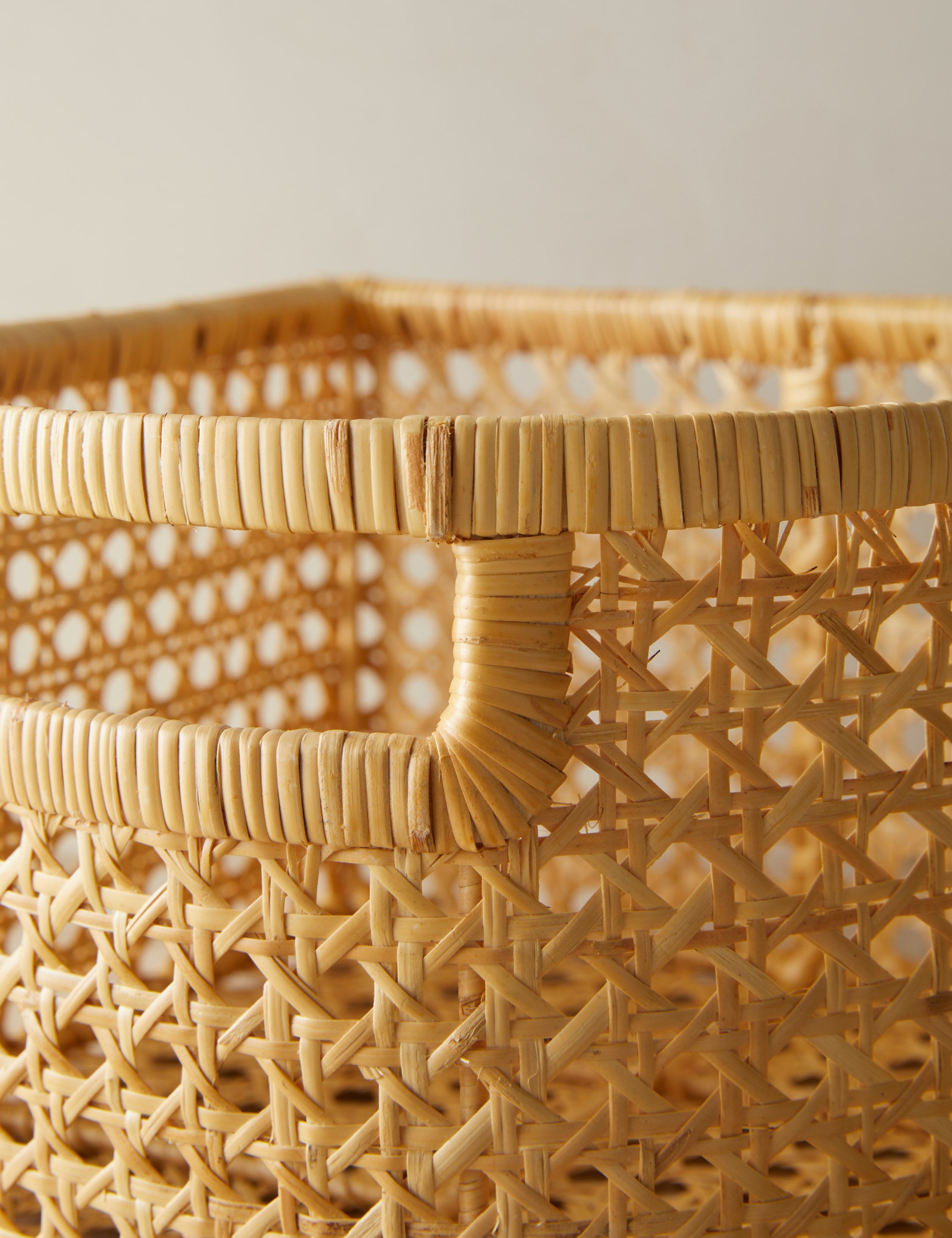 Bela Cane Basket | Flat-Back Design, Front-Facing Handle