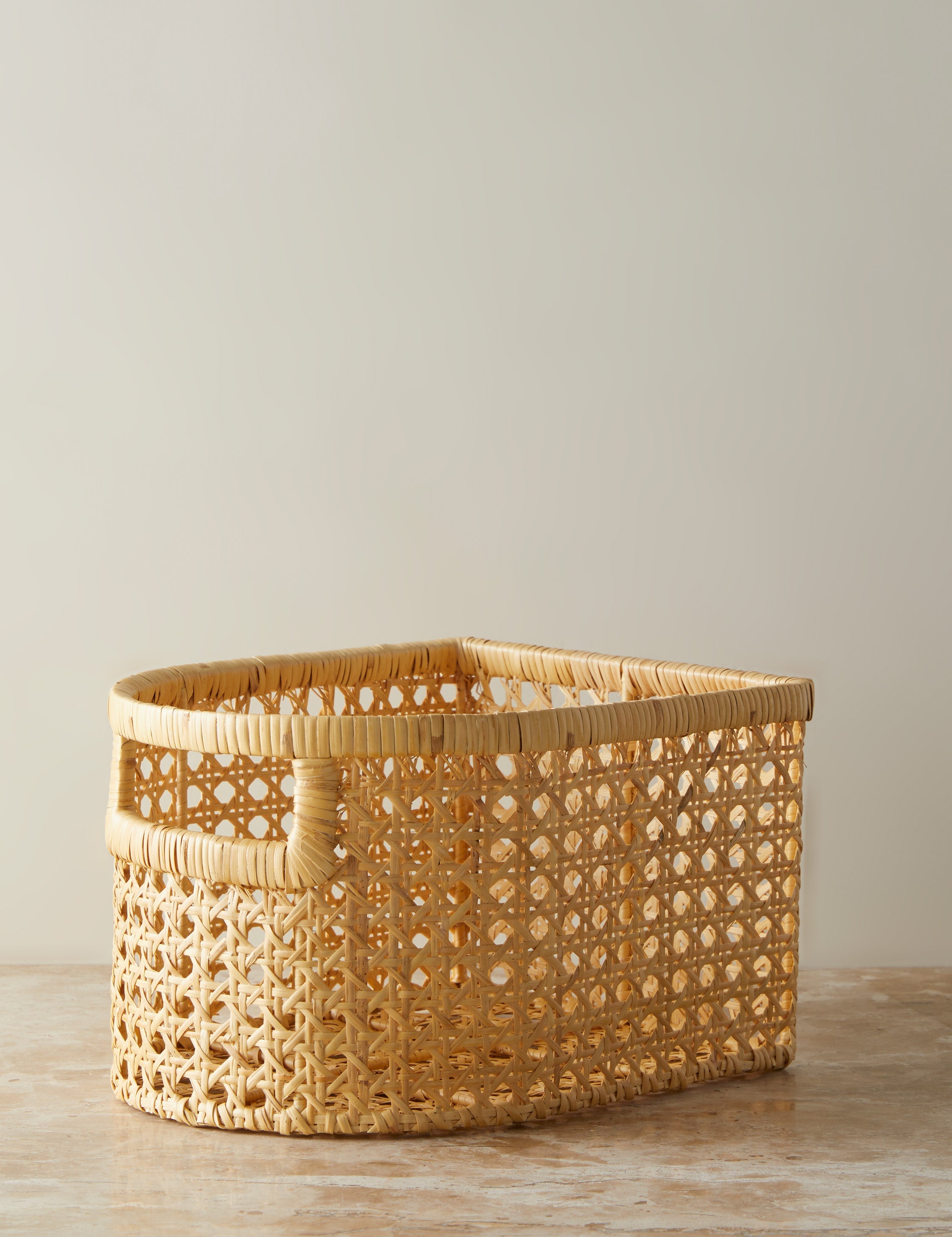 Bela Cane Basket | Flat-Back Design, Front-Facing Handle