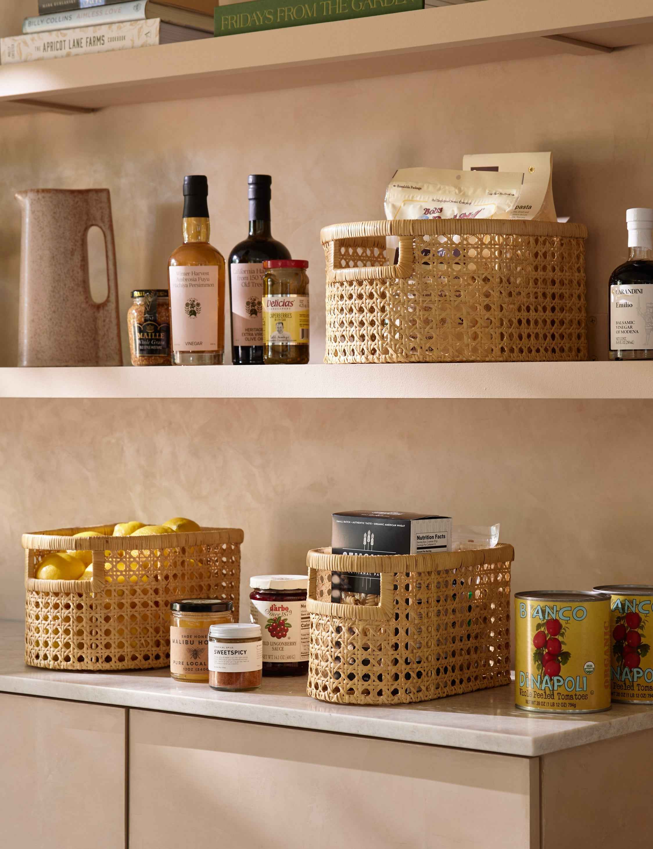 Bela Cane Basket | Flat-Back Design, Front-Facing Handle
