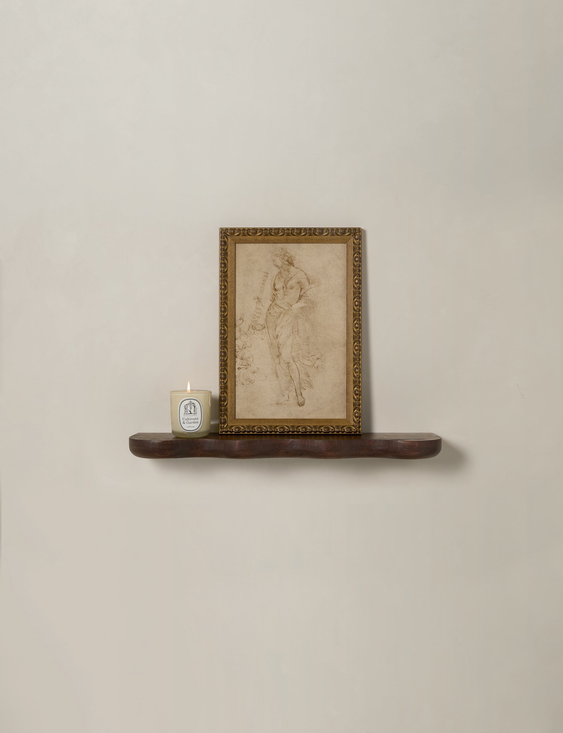 Cario Wall Shelf | Sculptural Solid Oak Design